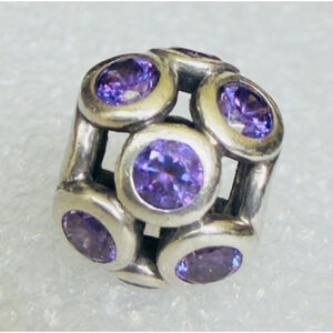 Authentic Pandora Sterling Silver Purple Whimsical Lights 791153ACZ